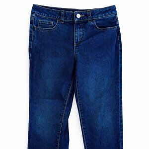 Wonder Nation Girls Straight Leg Jeans SZ 10 Denim Pants Adjustable Waist-KC167